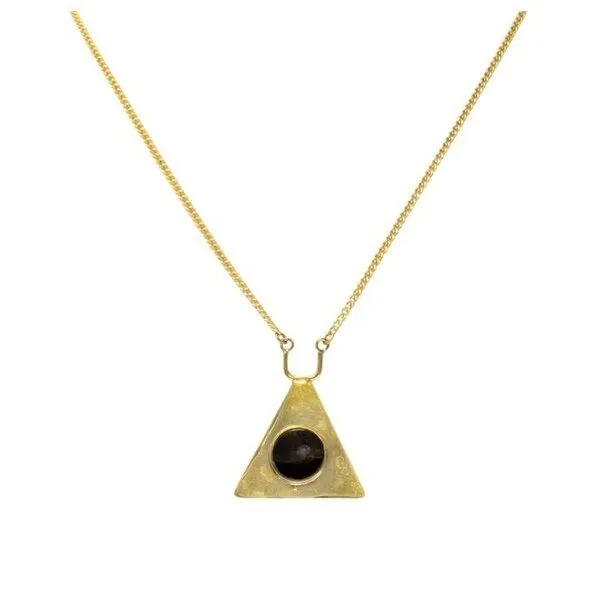 Swahili Coast Swahili Coast Halskette - TRI PENDANT - Recycling Messingschmuck – Produktbild 1 von 1