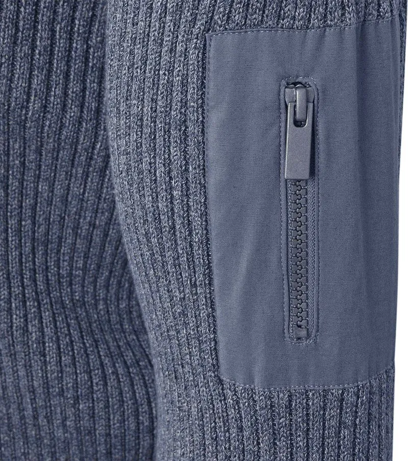 Suitable Suitable Mou Half Zip Pullover Blau - Größe S, Dunkelblau, – Produktbild 4 von 5