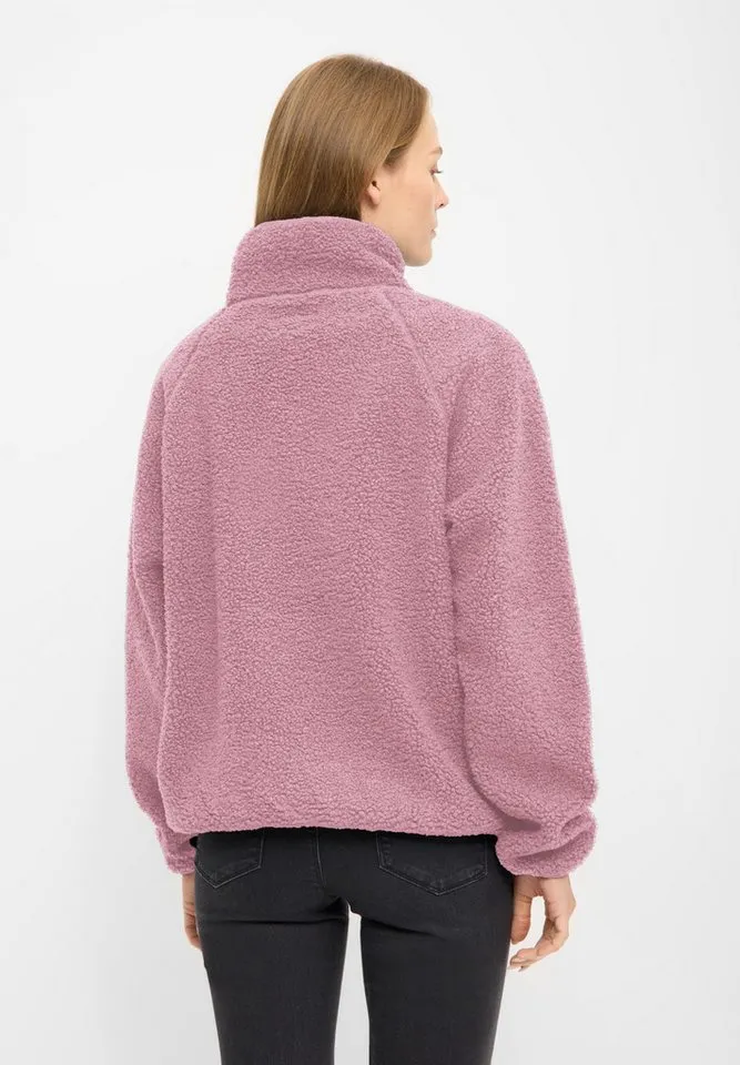 derbe derbe Fleecejacke Kuschelby Troyer Fleecepullover, Halfzip, warm, gemütlich, Rosa, – Produktbild 4 von 5