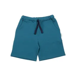 Walkiddy Walkiddy Kinder Shorts aus Baumwolle, petrolblau, weiche kurze Hose mit elastischem Bund für Spielplatz, Urlaub & Alltag – Produktbild 1 von 1