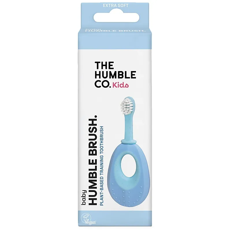 The Humble The Humble Co. Pflanzliche Baby-Zahnbürste, extra weich - Blau – Produktbild 1 von 1