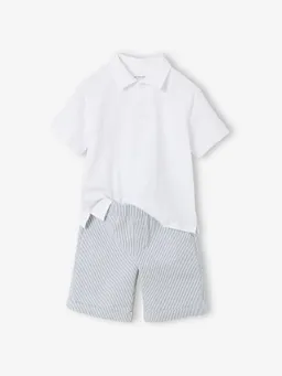 Vertbaudet Set aus Poloshirt & Shorts für Jungen – Produktbild 1 von 1