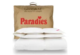 Paradies Paradies Gänsedaunenbettdecke Gabi 90, Daunendecke 135x200 cm, 155x220 cm und 200x200 cm, Füllung: 90% Daunen, 10% Federn, Bezug: 100% Baumwolle, Ganzjahresdecke 135 x 200cm – Produktbild 1 von 1