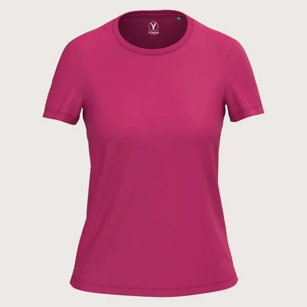 YTWOO YTWOO Regular Damen T-Shirt Light, Fuchsia, – Produktbild 3 von 3