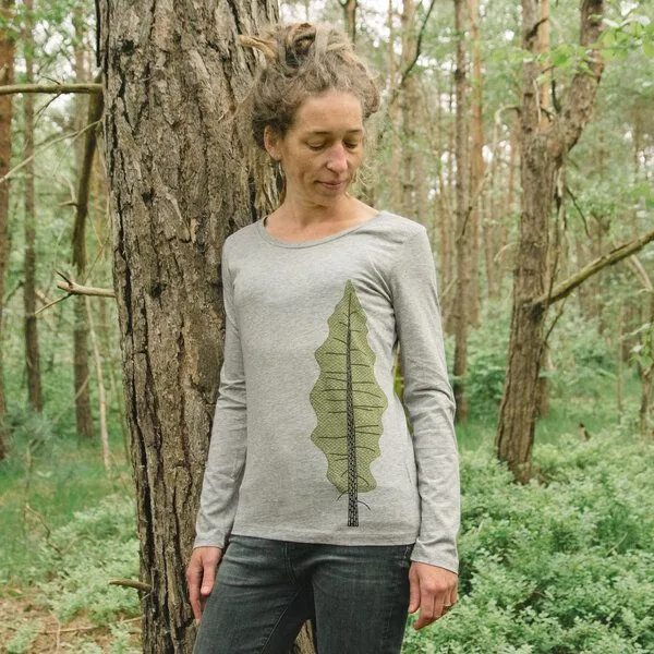 Cmig Cmig Tanne Langarmshirt für Damen in heather grey – Produktbild 4 von 4