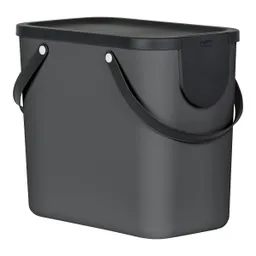 rotho rotho Abfallbehälter "ALBULA" aus recyceltem Kunststoff, 25 l, anthrazit – Produktbild 1 von 1