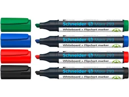 Schneider Schneider Whiteboard- und Flipchartmarker Maxx 293, farbsortiert – Produktbild 1 von 1