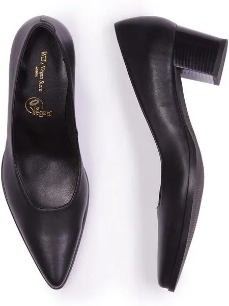 Will's Vegan Shop Will's Vegan Shop Schwarze spitze Pumps für Damen, Schwarz, – Produktbild 1 von 1