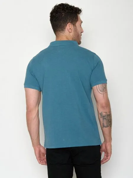 GreenBomb GREENBOMB Polo-Shirt Canoe Cross Strike Tidal Blue – Produktbild 3 von 4