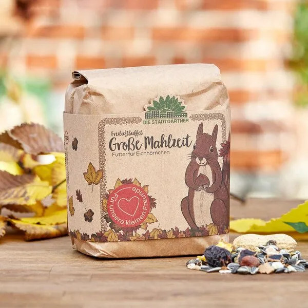 Die Stadtgärtner Die Stadtgärtner 1 Liter Eichhörnchen-Futter Natürliche Tiernahrung für Eichhörnchen – Produktbild 2 von 4