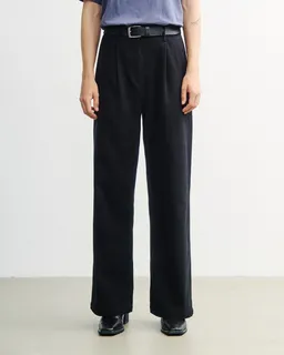 Rotholz Rotholz Damen vegan Hose Mit Hoher Taille Aus Flanell Schwarz – Produktbild 1 von 1