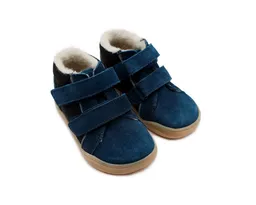 Pololo Pololo Kinderschuh Mario mit Klettverschluss, Barfußschuh mit reflektierenden Elementen, gefüttert mit Bio-Wolle – Produktbild 1 von 1