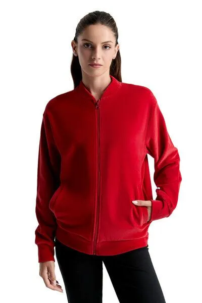 Leela Cotton Leela Cotton Unisex Jacke, Ziegelrot, – Produktbild 1 von 4