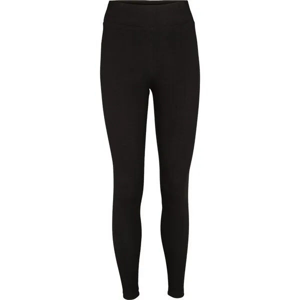 Basic Apparel Basic Apparel Breiter Bund / Ripp Leggings – Ludmilla Tights - aus Bio-Baumwolle, Schwarz ( black), – Produktbild 1 von 2