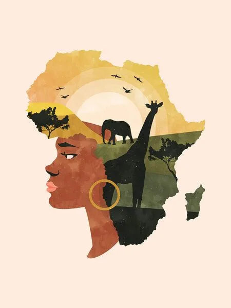 Photocircle Photocircle Poster / Leinwandbild - Africa Love – Produktbild 1 von 4
