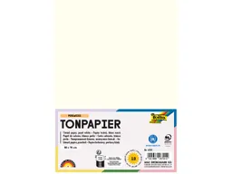 folia folia Tonpapier, 130 g/m², 50 x 70 cm, 10 Bogen, perlweiß – Produktbild 1 von 1