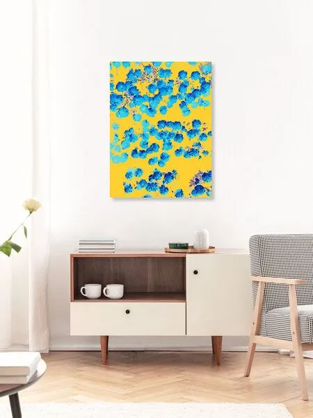 Photocircle Photocircle Poster / Leinwandbild - Bananans & Blue – Produktbild 3 von 4