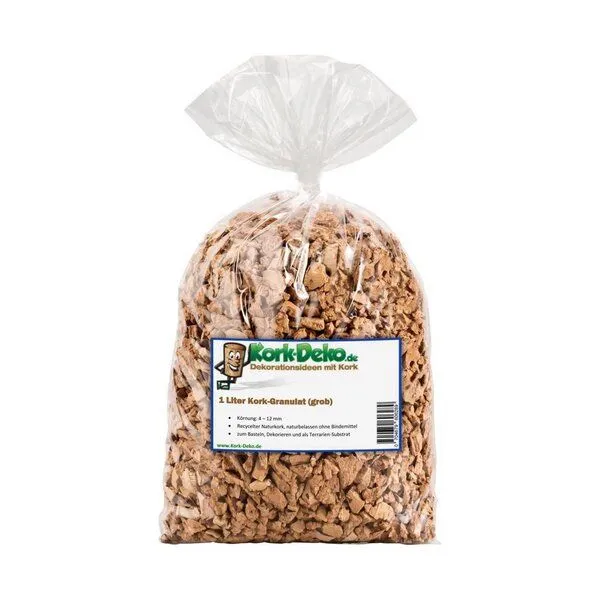 Kork-Deko Kork-Deko 1 Liter Korkgranulat, grob (3-12 mm) (Kork-Schrot) – Produktbild 4 von 6