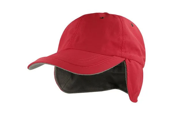 Atlantis Headwear Atlantis Headwear Outdoor-Wintercap mit Ohrenklappen Fleece, Rot, – Produktbild 2 von 4