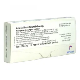 Weleda Arnica/levisticum D6 Comp. Ampullen – Produktbild 1 von 1