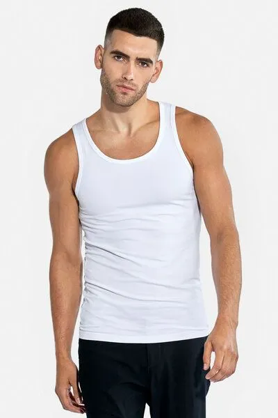 Bread & Boxers Bread & Boxers 2-Pack Tanktops aus Bio-Baumwolle, Weiß (white), – Produktbild 1 von 4