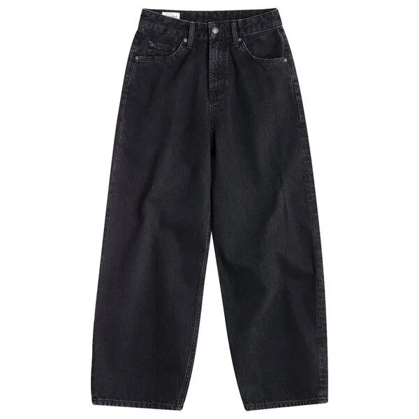 Kings Of Indigo Kings Of Indigo Jeans Leila Cropped - High Waist Balloon Shape - Holo Black Used – Produktbild 1 von 4