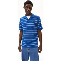 ARMEDANGELS ARMEDANGELS MAARIO STRIPES Herren Polo T-Shirt aus Bio-Baumwolle, Dynamo blue-broken white, – Produktbild 1 von 1
