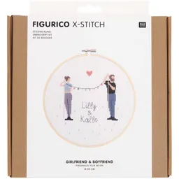 Rico Design Rico Design Figurico Stickpackung Girlfriend & Boyfriend 20cm – Produktbild 1 von 1