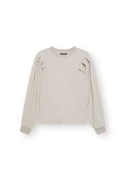 Lovjoi LOVJOI Damen vegan Sweatshirt Malvine Misty Beige – Produktbild 1 von 1