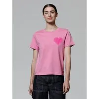 watapparel watapparel T-Shirt Frauen Pink Heart – Produktbild 1 von 1