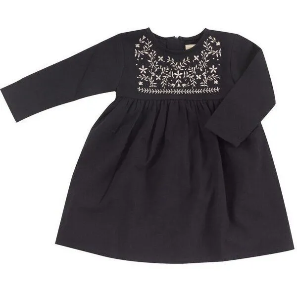 Pigeon by Organics for Kids Pigeon by Organics for Kids Kleid mit Stickerei, Navy (blau), – Produktbild 1 von 1