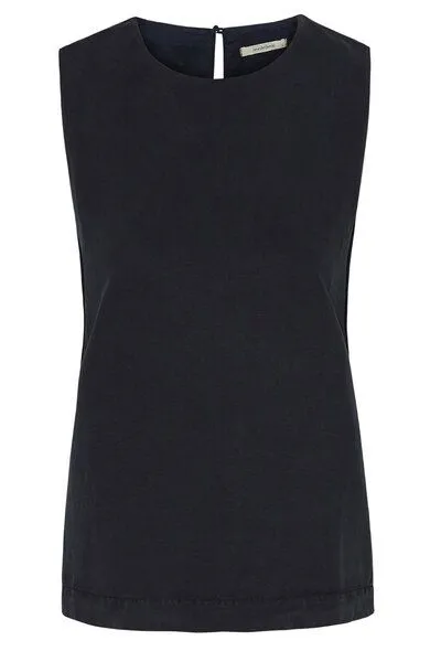 Wunderwerk Wunderwerk Damen Bluse aus Lyocell (TENCEL) & Leinen "Linen TENCEL blouse top", Dunkelblau (old navy 695), – Produktbild 1 von 1