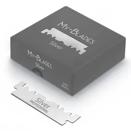 My-Blades My-Blades Silber einseitigen Ersatzklingen (halbe Rasierklingen / Single Edge) – Produktbild 1 von 1