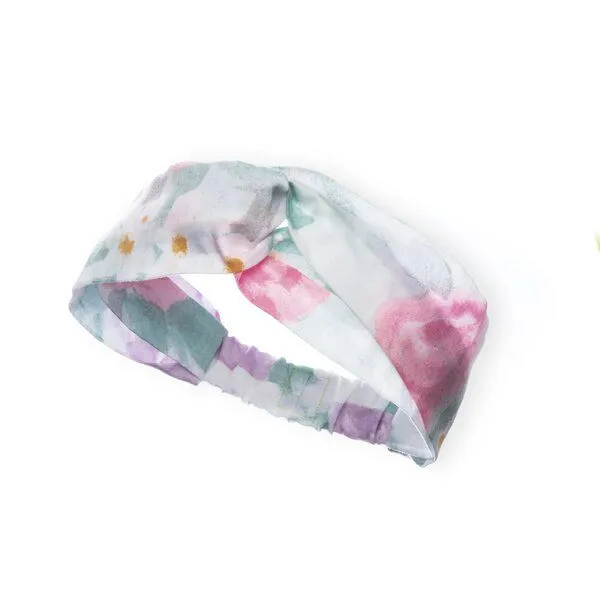 soki soki Haarband aus Omi's alter Bettwäsche, Pastel rosa, – Produktbild 1 von 3