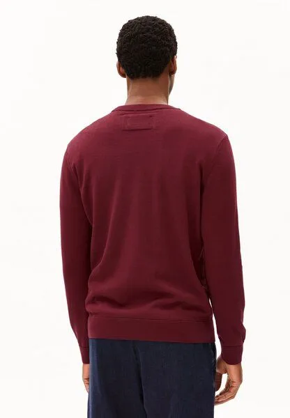 ARMEDANGELS ARMEDANGELS LOUKAA Herren Pullover aus Bio-Baumwolle, Velvet red, – Produktbild 2 von 4