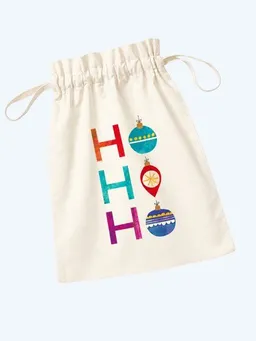MelaDi MelaDi Geschenkbeutel aus Biobaumwolle "HoHoHo" – Produktbild 1 von 1