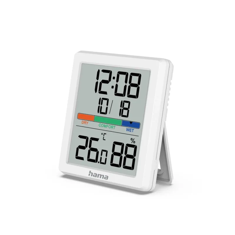 Hama Hama Thermometer und Hygrometer "Paros", digital, für innen, Weiß – Produktbild 5 von 5
