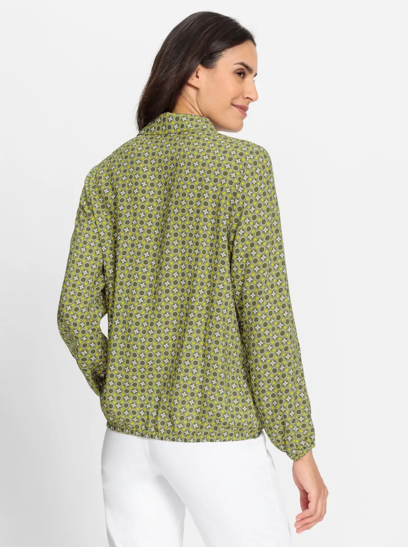Witt Druckbluse ecru-schilf-bedruckt, Ecru-schilf-bedruckt, – Produktbild 2 von 2