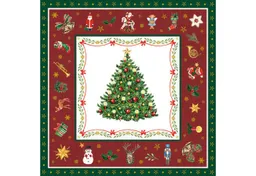 Ambiente Luxury Paper Products Papierserviette, Servietten Papier 33x33cm 3-lagig Weihnachtsdesign 20 Stück Rot Grün – Produktbild 1 von 1