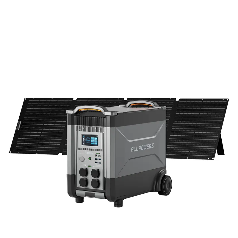 ALLPOWERS R4000 Mit 200W Solarpanel | 4000W Solargenerator R4000 + 2 x SE200 Solarpanel / R4000 Plus (3456Wh) – Produktbild 1 von 1