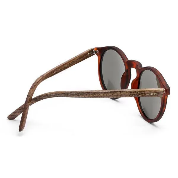 TAKE A SHOT TAKE A SHOT Sonnenbrille Lormoral Walnussholz, Braun, – Produktbild 3 von 4