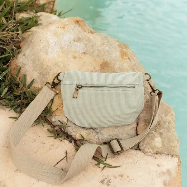NORDLICHT NORDLICHT Bauchtasche TOMMA Cord aus Bio-Baumwolle, Salbei (grün), – Produktbild 4 von 4