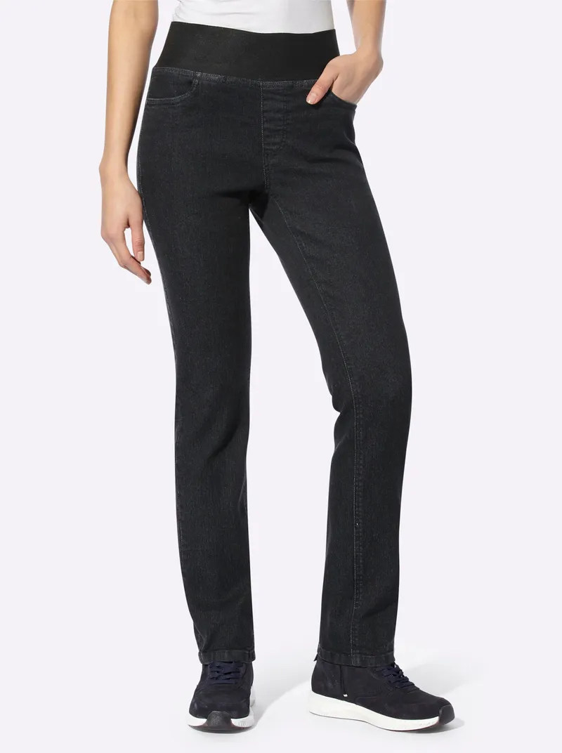 heine Schlupfjeans black denim, Black denim, – Produktbild 2 von 3