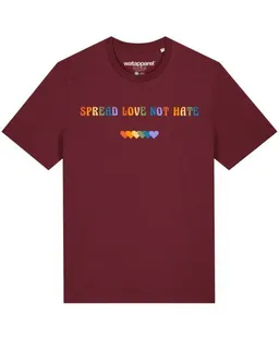 watapparel watapparel T-Shirt Unisex Spread Love not Hate – Produktbild 1 von 1