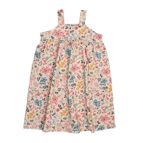 Walkiddy Bio-Baumwolle Mini Flowers Kleid Mehrfarbig, GOTS-zertifiziert, Elastisch – Walkiddy, Mehrfarbig, – Produktbild 1 von 2