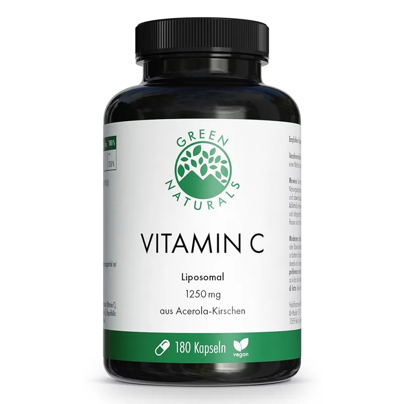 Green Naturals Green Naturals Vitamin C 1250 mg liposomal Kapseln vegan – Produktbild 1 von 1