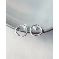 pikfine pikfine Organische Ohrstecker "Elva" / silber oder vergoldet – Produktbild 1 von 1