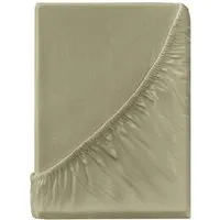 Spannbettlaken "Single Jersey" aus Bio-Baumwolle 140-160 x 200 cm, schlamm – Produktbild 1 von 1