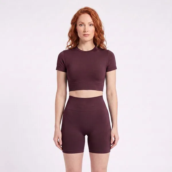 TAO Sportswear TAO Sportswear Ease Sporty Leggings Short, Fig, – Produktbild 2 von 3