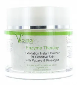 Veana Gesichtspeeling Veana Enzyme Peeling Pulver (100g) für ca. 50 Gesichts- Anwendungen mit Papaya und Ananas, hautklärend, porentiefe Hautreinigung, auch bei Akne – Produktbild 1 von 1